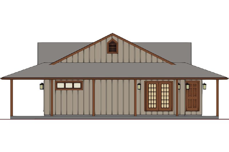 House Blueprint - Exterior - Other Elevation 1 for Farmhouse House Plan #126-255 - 3 bed, 2.5 bath