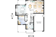 European Style House Plan - 3 Beds 1.5 Baths 1875 Sq/Ft Plan #23-334 