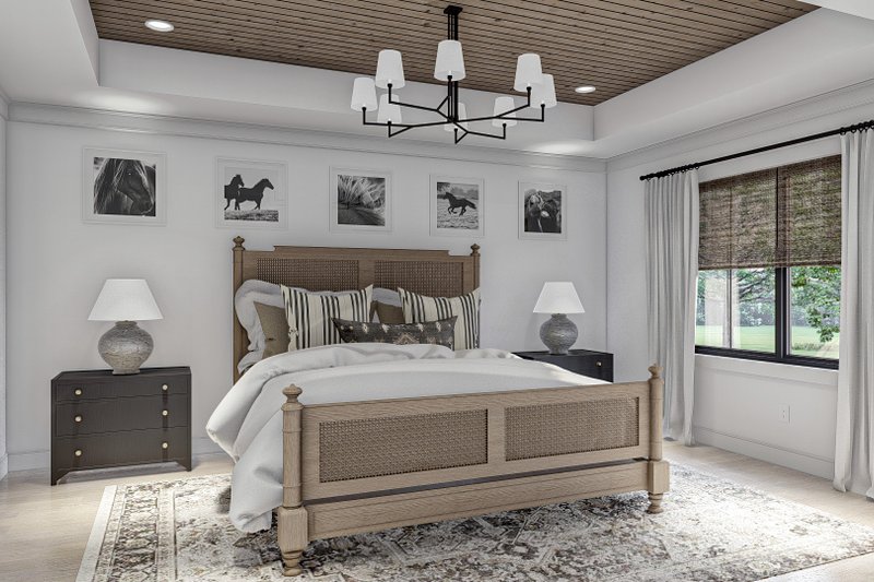 House Blueprint - Interior - Master Bedroom for Modern House Plan #455-623 - 3 bed, 3 bath