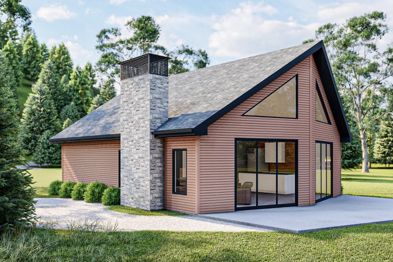 Architectural House Design - Exterior - Other Elevation for Modern House Plan #455-308 - 2 bed, 1 bath