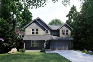 Craftsman Exterior - Front Elevation Plan #53-702