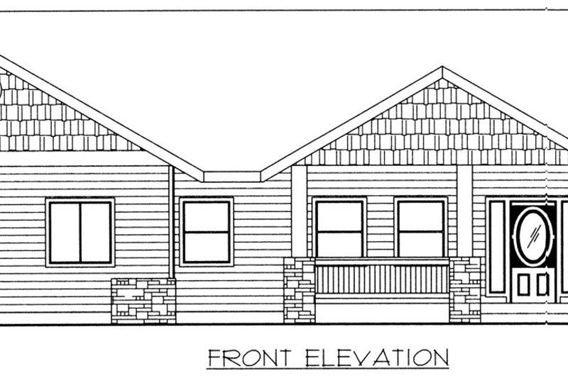 Dream House Plan - Exterior - Front Elevation 3 for Traditional House Plan #117-364 - 3 bed, 2.5 bath