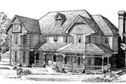 Victorian Style House Plan - 3 Beds 4.5 Baths 3816 Sq/Ft Plan #410-262 