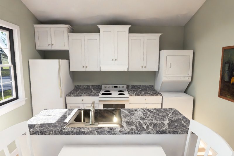 Home Plan - Interior - Kitchen for Cottage House Plan #513-2493 - 1 bed, 1 bath