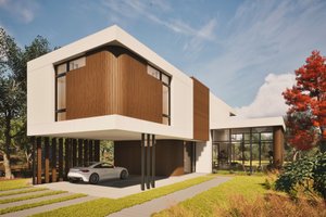 Modern Exterior - Front Elevation Plan #80-226