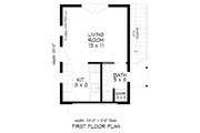 Bungalow Style House Plan - 0 Beds 1 Baths 280 Sq/Ft Plan #932-625 