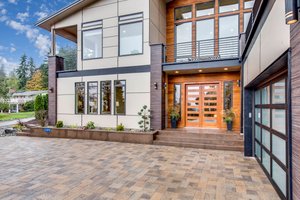 Exterior - Front Elevation 3 for Contemporary House Plan #1066-24 - 3 bed, 4 bath