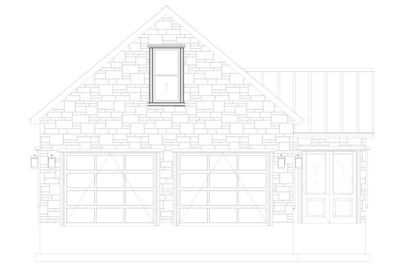 House Blueprint - Exterior - Front Elevation 6 for Traditional House Plan #1060-484, 1.5 bath