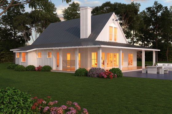 Exterior - Outdoor Living for Farmhouse House Plan #888-13 - 3 bed, 2.5 bath