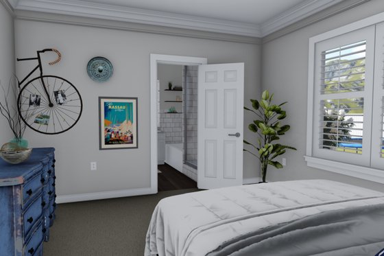 Interior - Master Bedroom 1 for Ranch House Plan #1060-39 - 3 bed, 2 bath