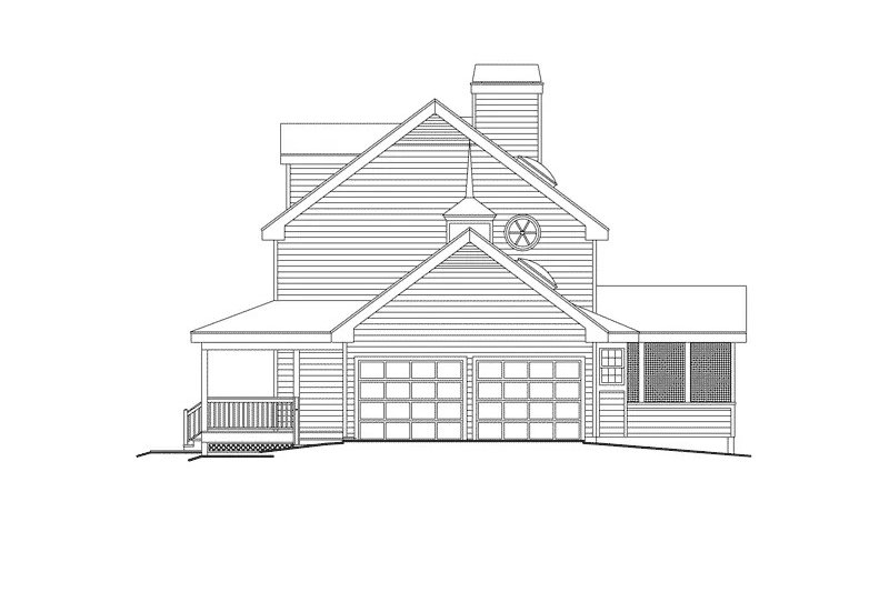 Home Plan - Exterior - Other Elevation 1 for Southern House Plan #57-720 - 4 bed, 2.5 bath