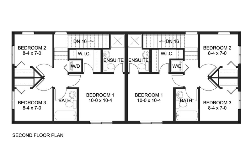 House Blueprint - Floor Plan - Upper Floor for Traditional House Plan #126-277 - 3 bed, 2 bath