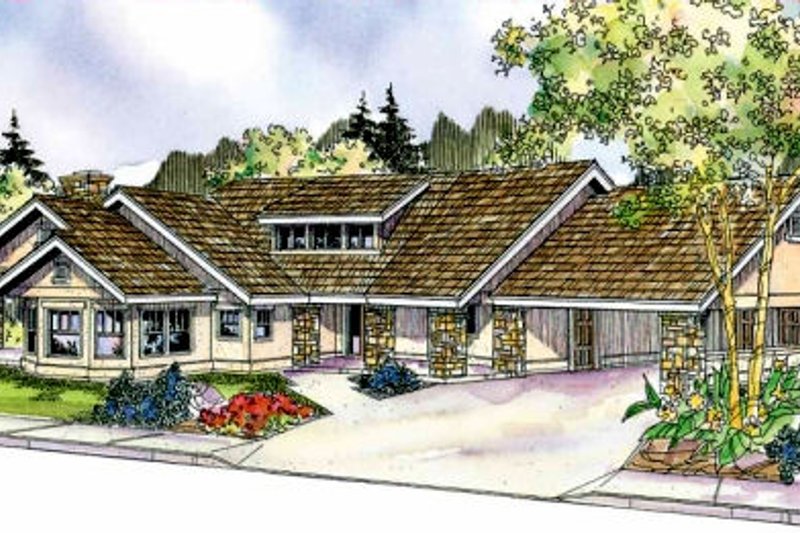 Dream House Plan - Ranch Exterior - Front Elevation Plan #124-705