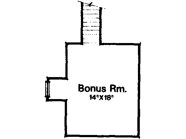 European Floor Plan - Upper Floor Plan #135-121