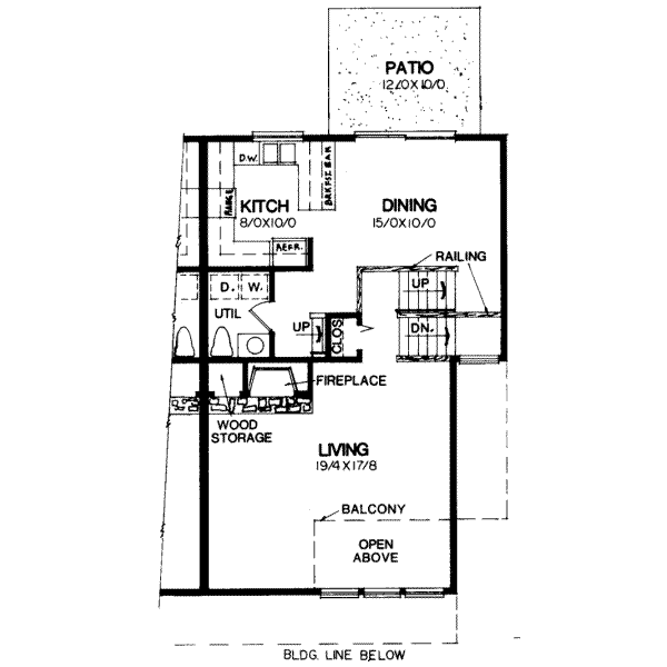 Modern Floor Plan - Main Floor Plan #303-255