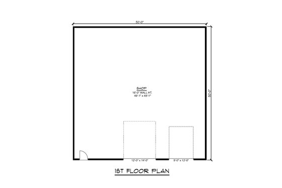 Floor Plan - Main Floor for Country House Plan #1064-277, 0 bath