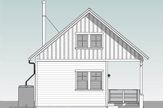 Exterior - Other Elevation 1 for Cottage House Plan #556-3 - 1 bed, 1 bath