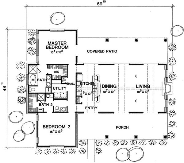 House Blueprint - Country Floor Plan - Main Floor Plan #472-11