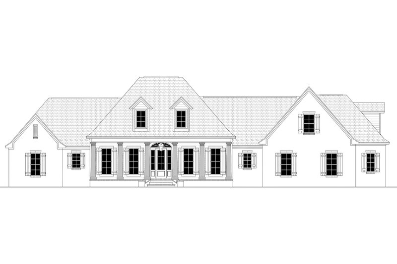 Home Plan - Exterior - Front Elevation 5 for Country House Plan #430-135 - 4 bed, 3.5 bath