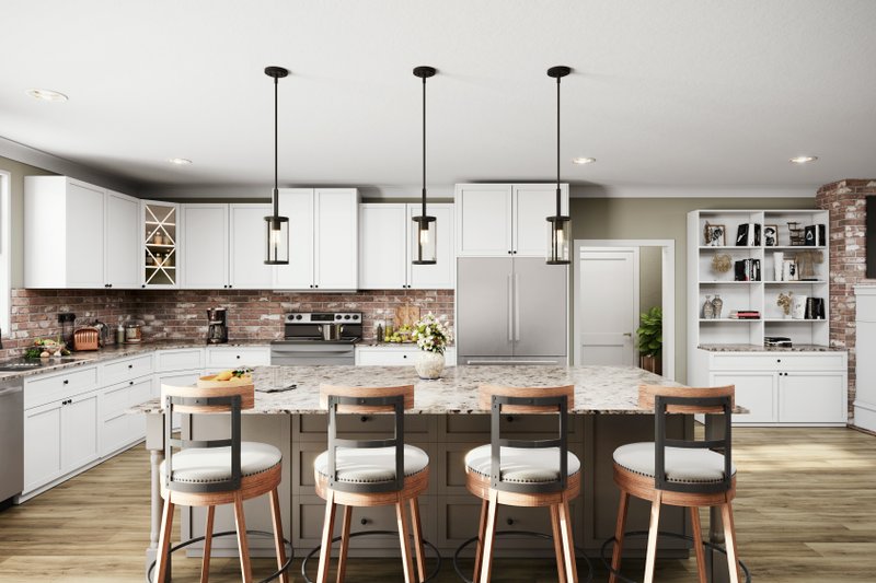 House Blueprint - Interior - Kitchen for Country House Plan #44-259 - 3 bed, 2 bath