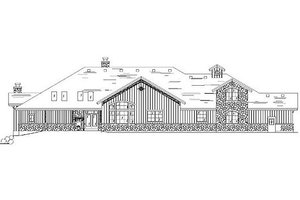 Exterior - Rear Elevation for Bungalow House Plan #5-414 - 5 bed, 5.5 bath