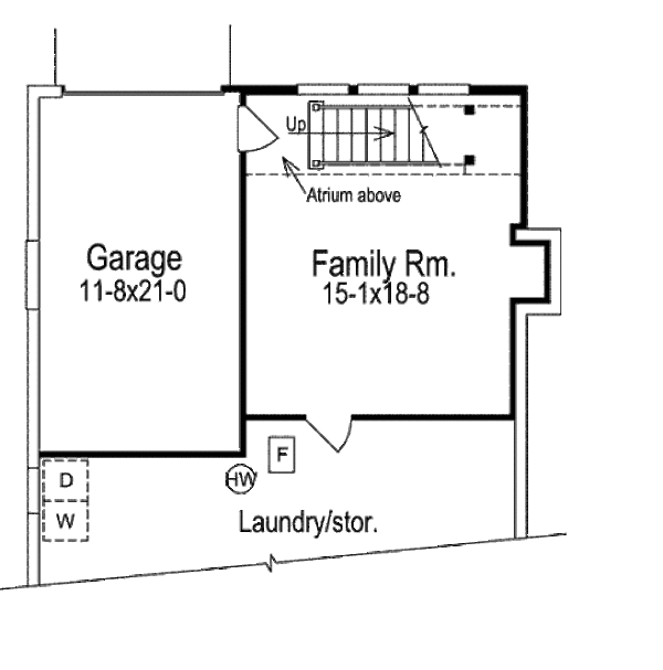 Architectural House Design - Cottage Floor Plan - Lower Floor Plan #57-310