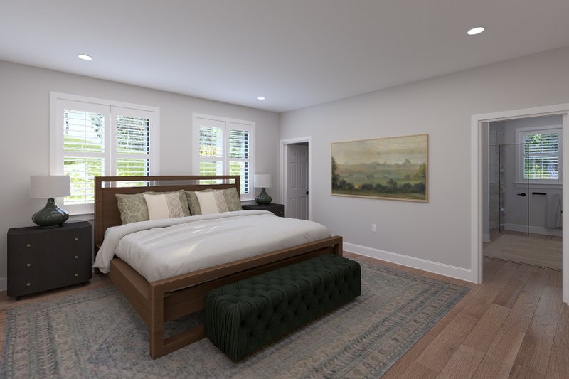 House Blueprint - Interior - Master Bedroom for Farmhouse House Plan #1060-487 - 4 bed, 3.5 bath
