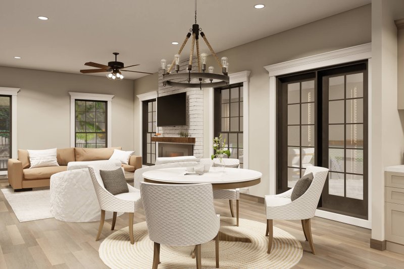 Architectural House Design - Interior - Dining Room 1 for Farmhouse House Plan #923-67 - 3 bed, 3 bath