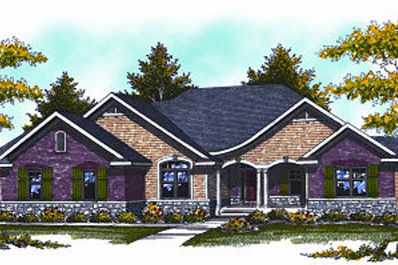 Dream House Plan - Craftsman Exterior - Front Elevation Plan #70-873