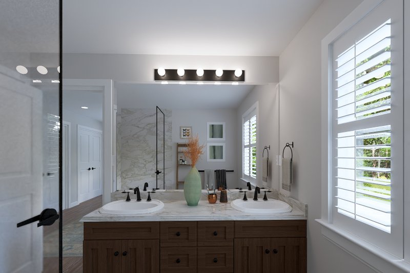 Architectural House Design - Interior - Master Bathroom 1 for Farmhouse House Plan #1060-374 - 3 bed, 2.5 bath