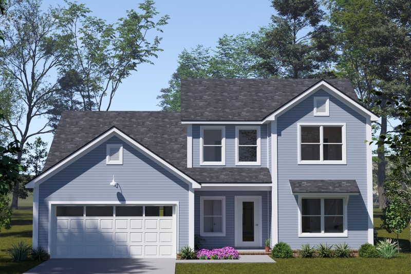 House Blueprint - Cottage Exterior - Front Elevation Plan #513-2359