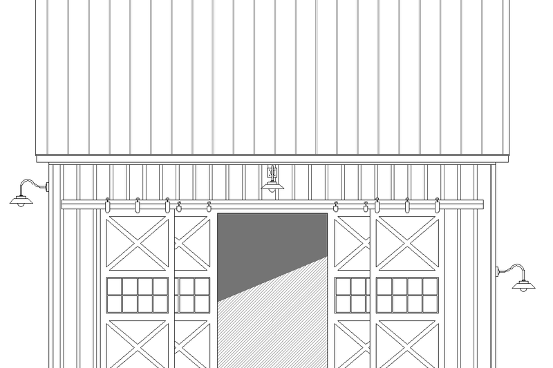 House Blueprint - Exterior - Front Elevation 3 for Country House Plan #932-372, 0 bath