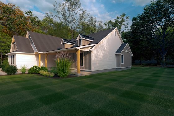 Exterior - Other Elevation 1 for Farmhouse House Plan #1111-33 - 4 bed, 3.5 bath