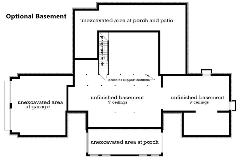 Architectural House Design - Optional Unfinished Basement