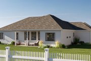 European Style House Plan - 3 Beds 2 Baths 1913 Sq/Ft Plan #455-426 