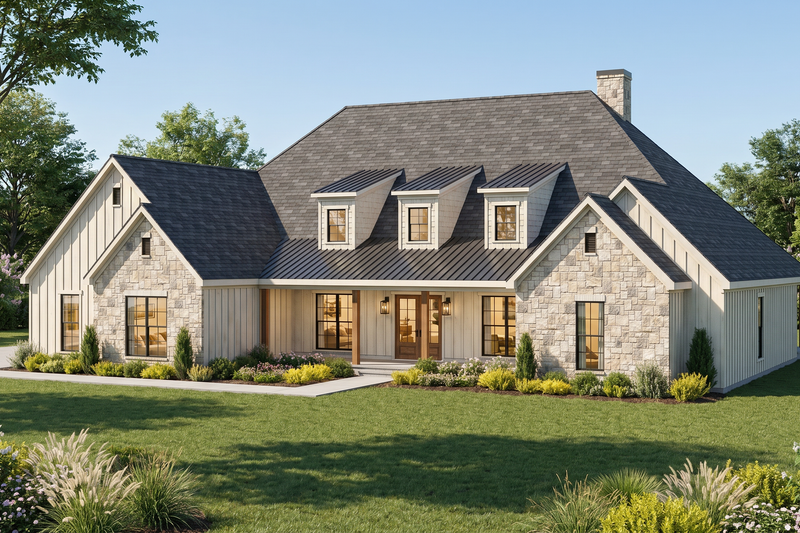 Architectural House Design - Exterior - Other Elevation for Farmhouse House Plan #923-502 - 4 bed, 3.5 bath