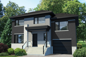 Contemporary Exterior - Front Elevation Plan #25-4351