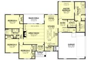 Traditional Style House Plan - 4 Beds 2 Baths 2095 Sq/Ft Plan #430-228 