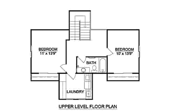 Floor Plan - Upper Floor for Traditional House Plan #116-256 - 3 bed, 2.5 bath