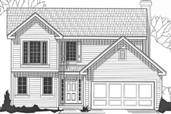 Exterior - Front Elevation for Farmhouse House Plan #67-851 - 3 bed, 2 bath