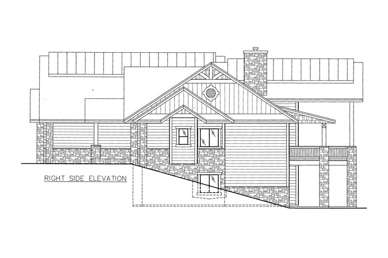Architectural House Design - Exterior - Other Elevation for Craftsman House Plan #117-809 - 3 bed, 2.5 bath