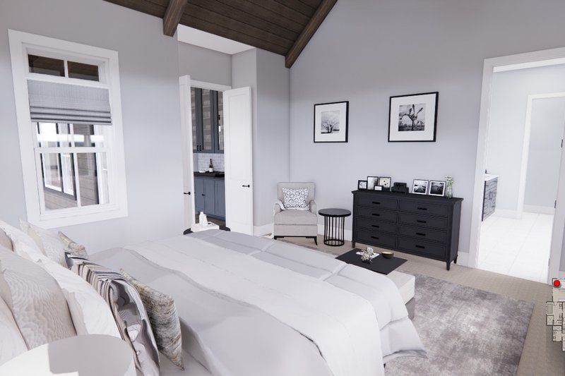 Architectural House Design - Interior - Master Bedroom 1 for Farmhouse House Plan #51-1233 - 4 bed, 3.5 bath