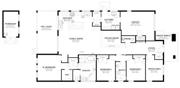 Dream House Plan - Contemporary Floor Plan - Main Floor Plan #1058-216