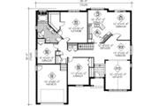 Traditional Style House Plan - 3 Beds 1 Baths 1812 Sq/Ft Plan #25-4124 