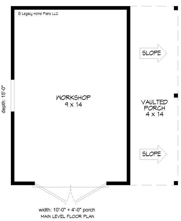 Farmhouse Floor Plan - Main Floor Plan #932-668