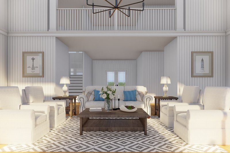 Home Plan - Interior - Family Room for Craftsman House Plan #923-396 - 6 bed, 5 bath