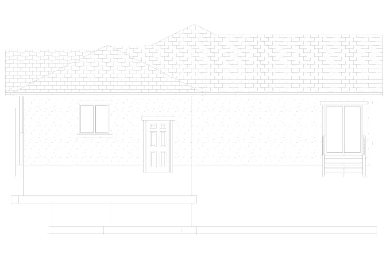 Architectural House Design - Exterior - Other Elevation 1 for Craftsman House Plan #1060-430 - 3 bed, 2 bath