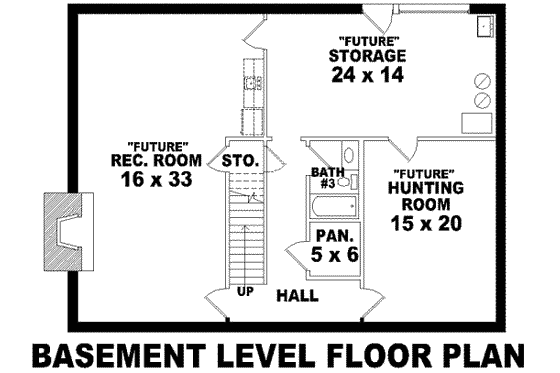 Floor Plan - Other Floor for Southern House Plan #81-773 - 3 bed, 2.5 bath