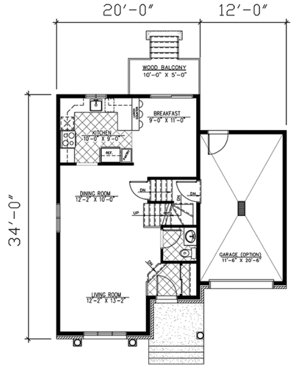 Colonial Floor Plan - Main Floor Plan #138-189