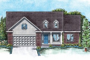 Traditional Exterior - Front Elevation Plan #20-1666
